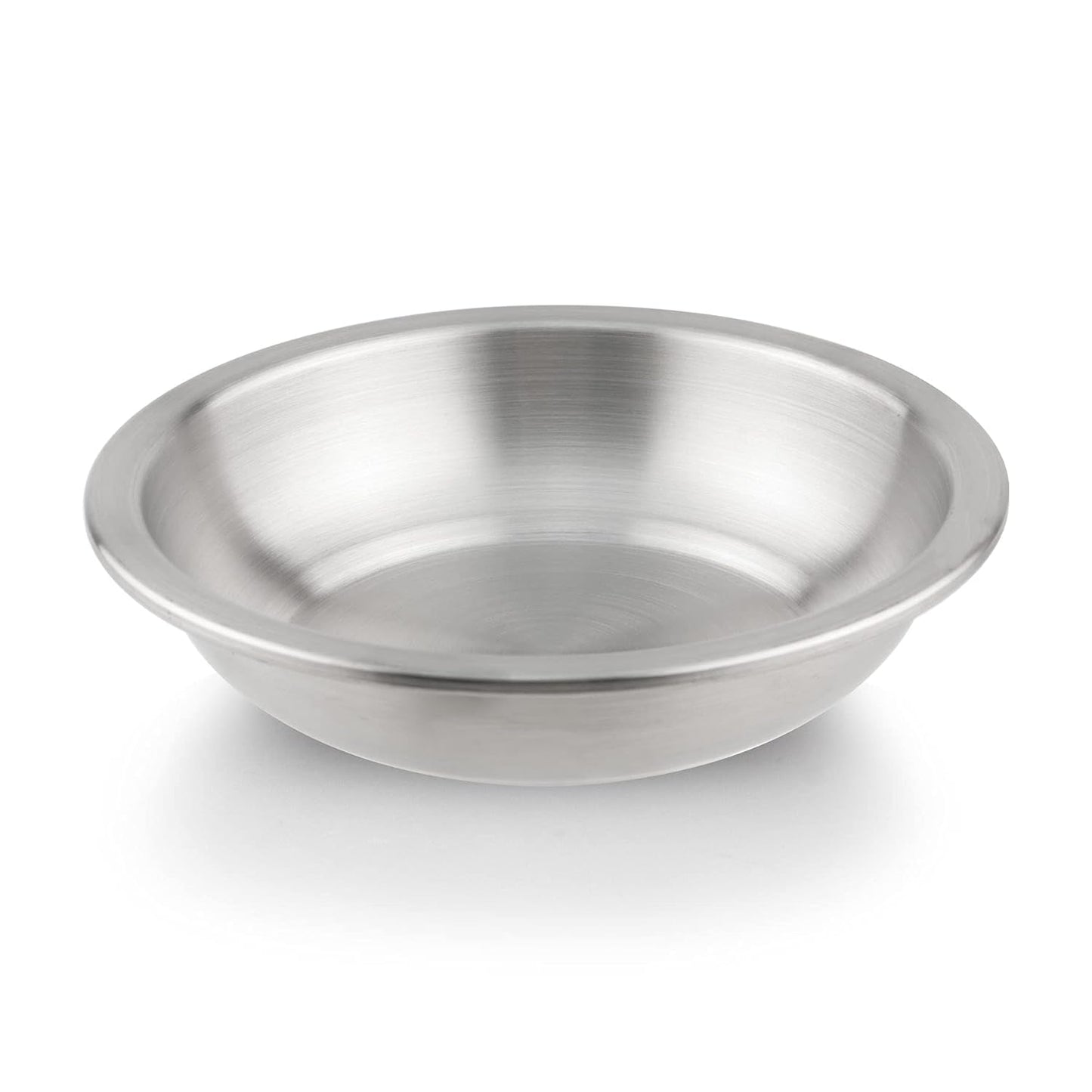 Cat Dishes Food Bowls,Stainless Steel Pet Food & Water Bowls Set for Dogs and Cats,Feeding and Watering Dish Bowl for Kitten Puppy (2 Pcs, 6.3 Inch)