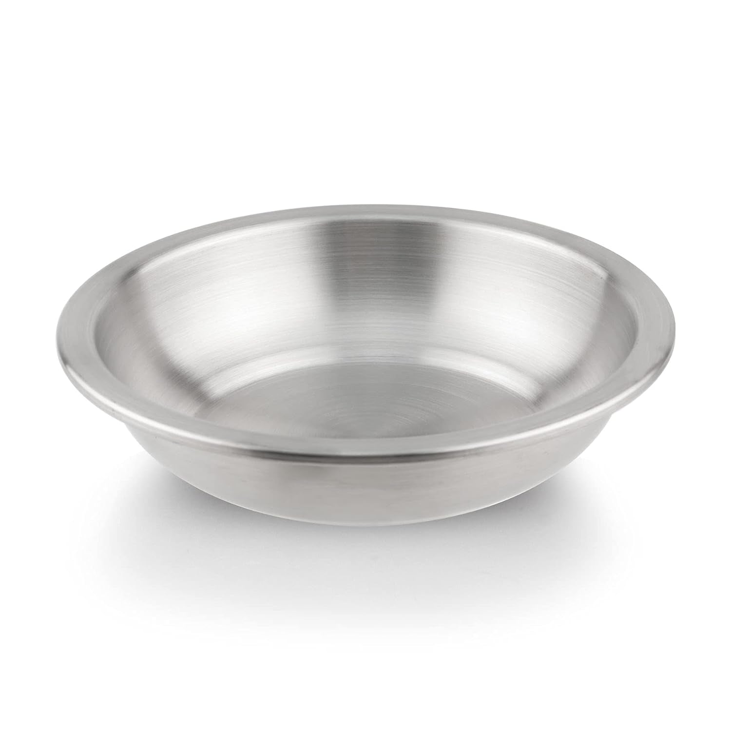 Cat Dishes Food Bowls,Stainless Steel Pet Food & Water Bowls Set for Dogs and Cats,Feeding and Watering Dish Bowl for Kitten Puppy (2 Pcs, 6.3 Inch)